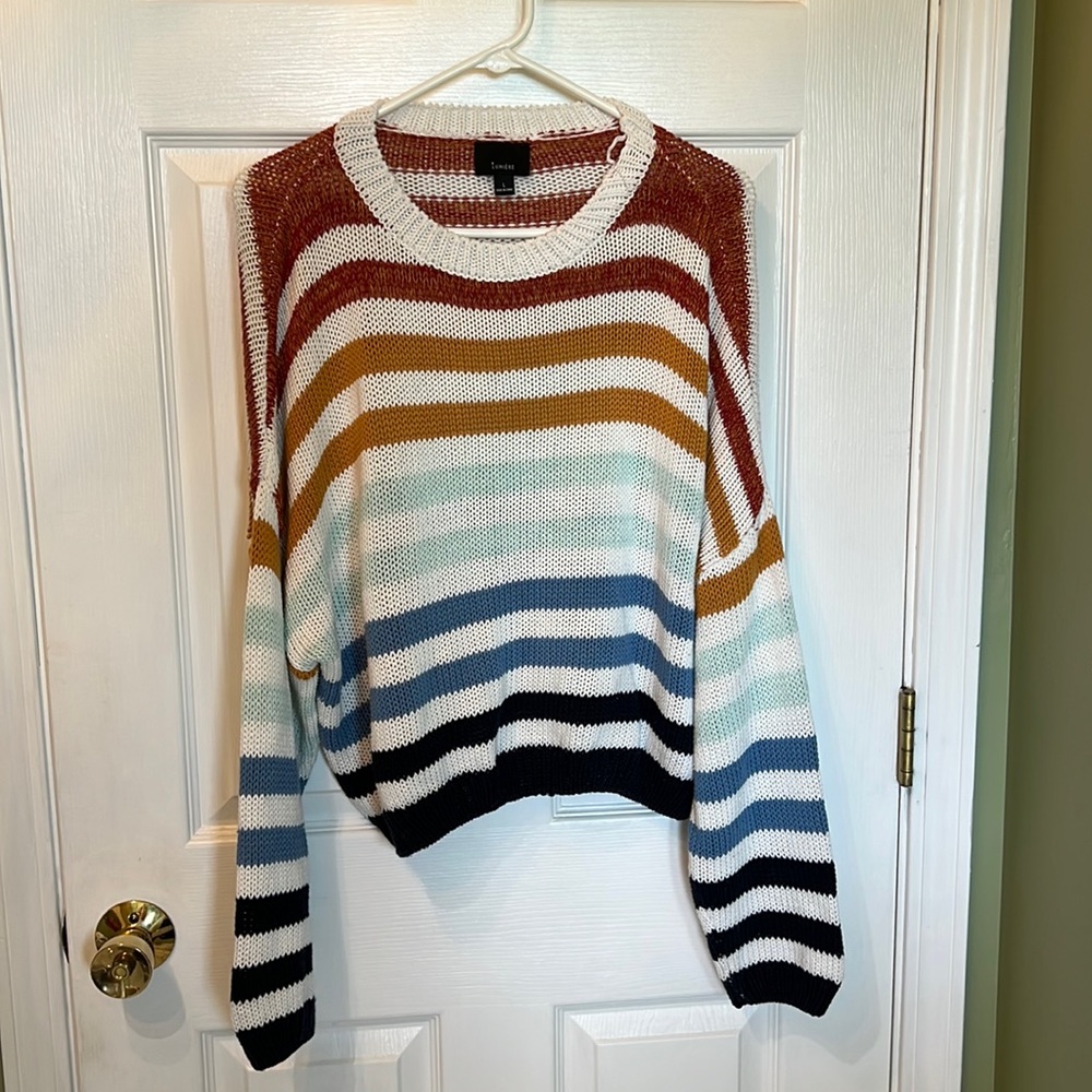 Rainbow stripe sweater